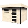 Abri De Jardin Bois Toit Plat Evan 10,30 M² Ep. 28 Mm serapportantà Abris De Jardin Toit Plat