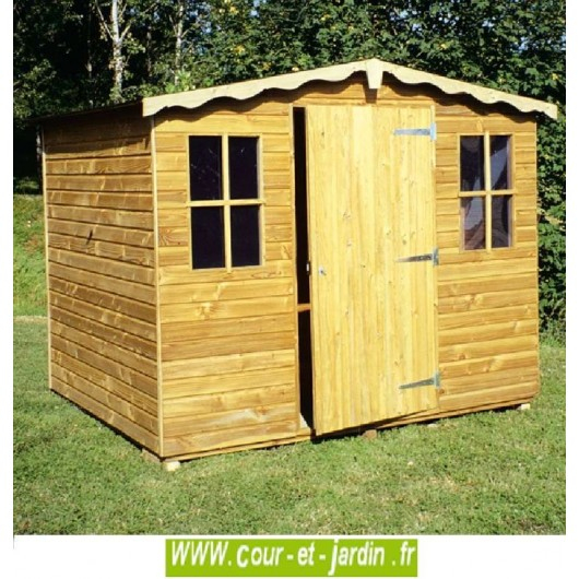 Abri De Jardin Bois Traite 5M2 dedans Abri De Jardin En Bois 5M2