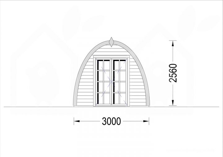 Abri De Jardin Bretagne (28 Mm), 3X6 M, 18 M² tout Abri De Jardin 2X3
