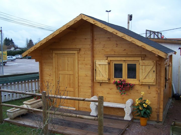 Abri De Jardin Chalet 5X4M Épaisseur 60Mm "Magny" Bouvara encequiconcerne Chalet 20M2