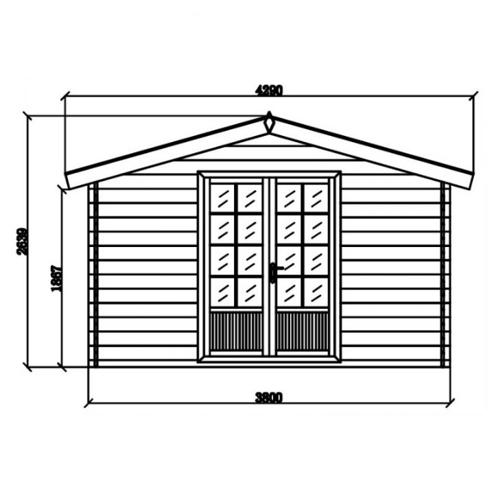 Abri De Jardin Composite Aspect Bois 14,44M² Porte Alu intérieur Abri De Jardin En Composite