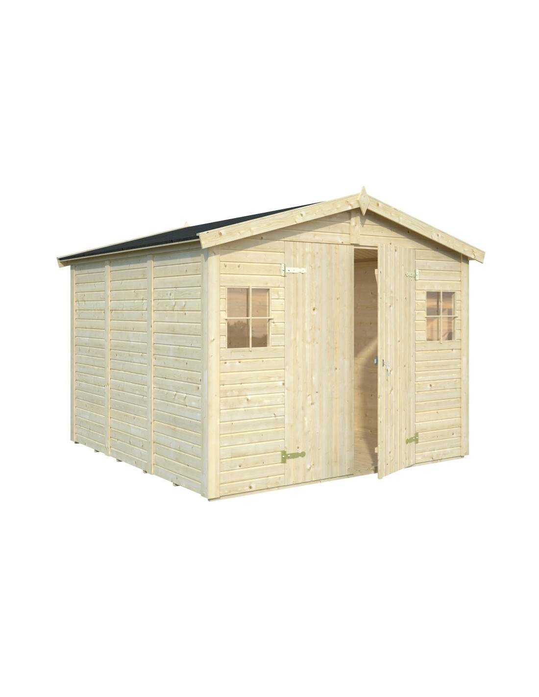 Abri De Jardin Dan 7.7 M² Avec Plancher - Serres-Et-Abris avec Abri De Jardin Avec Plancher