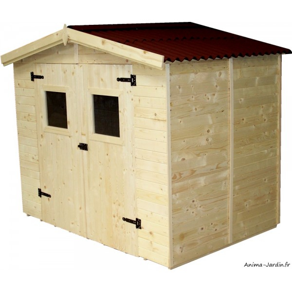 Abri De Jardin En Bois, 16 Mm, 3,70 M², Avec Plancher serapportantà Abri De Jardin Resine Pas Cher