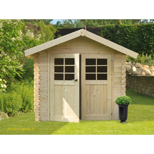 Abri De Jardin En Bois 28Mm, Chartres, 6 M², 2 Portes intérieur Abri De Jardin Pas Cher