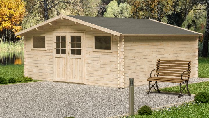 Abri De Jardin En Bois 34 Mm Tourelle 26.5 M² – Oogarden tout Abri Jardin Oogarden