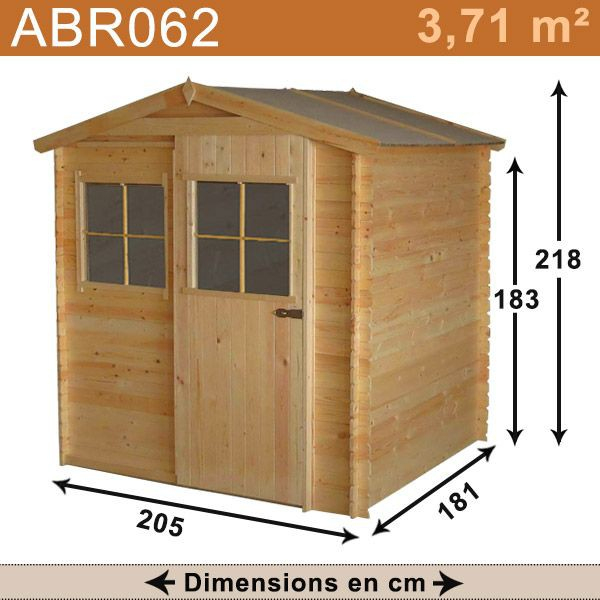 Abri De Jardin En Bois 3,71 M2 : Trigano Store à Trigano Abri De Jardin Abri De Jardin En Bois 3,71 M2 : Trigano Store à Trigano Abri De Jardin