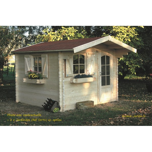 Abri De Jardin En Bois 40Mm, Chamonix, 1 Porte, Solid, Pas destiné Cabanon De Jardin Pas Cher