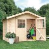 Abri De Jardin En Bois 6.75 M² Ep.28 Mm Flodova Dimension avec Abri De Jardin 18M2