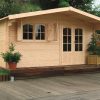 Abri De Jardin En Bois Avec Avancée 17,79 M² Chamonix tout Abri De Jardin Bricomarché
