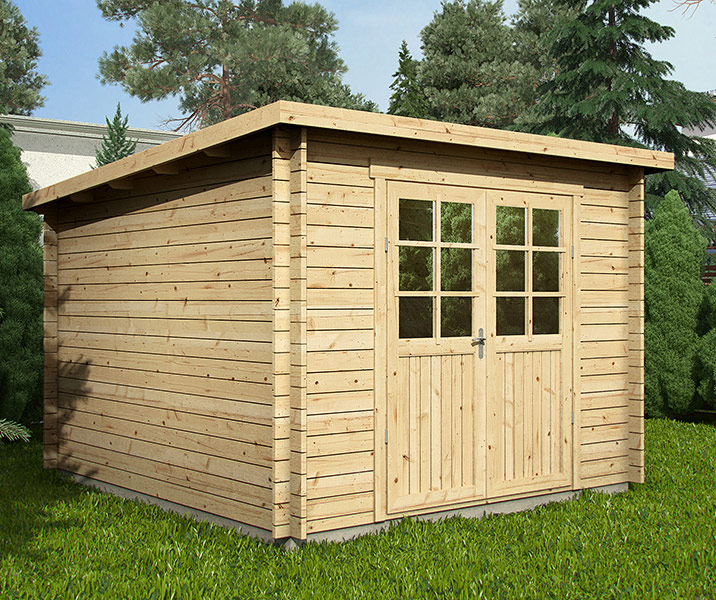 Abri De Jardin En Bois Hurtgen 9,5 M² – Toit Plat encequiconcerne Abri Jardin Oogarden