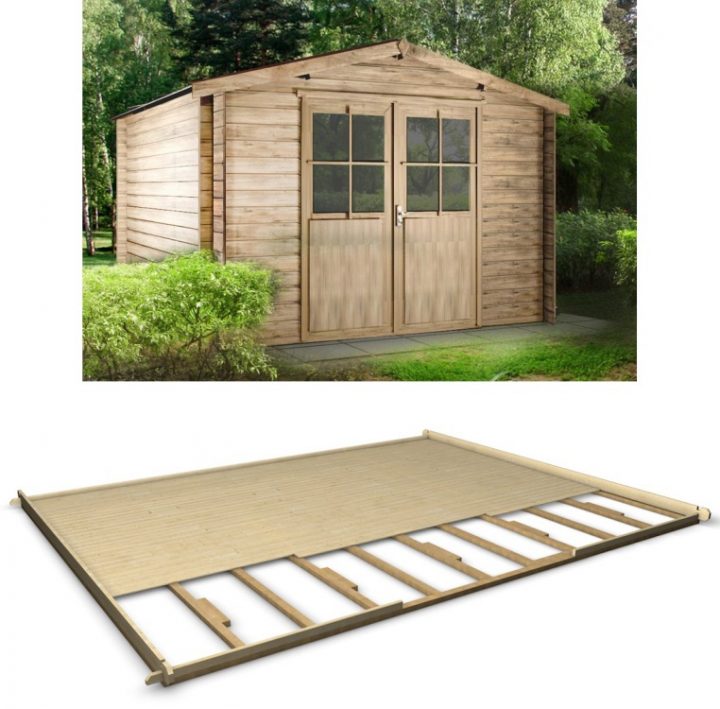 Abri De Jardin En Bois Leon 28 Mm 9.5 M2 + Plancher – Oogarden à Abri Jardin Oogarden