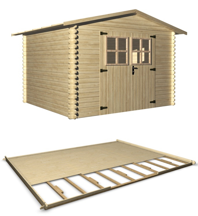 Abri De Jardin En Bois Lugny 9 M² – Oogarden à Abri De Jardin Oogarden