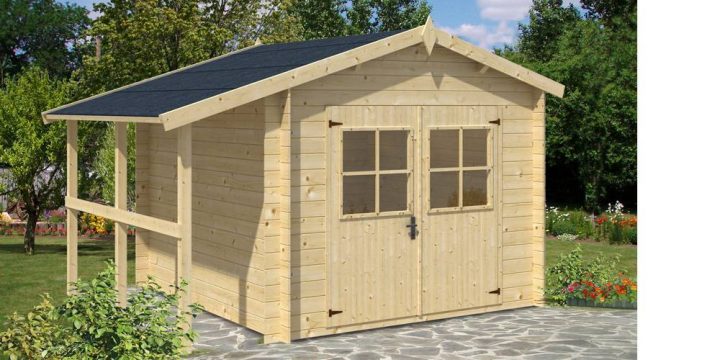 Abri De Jardin En Bois Oslo 10 M2 Avec Appentis – Oogarden destiné Abri De Jardin Oogarden