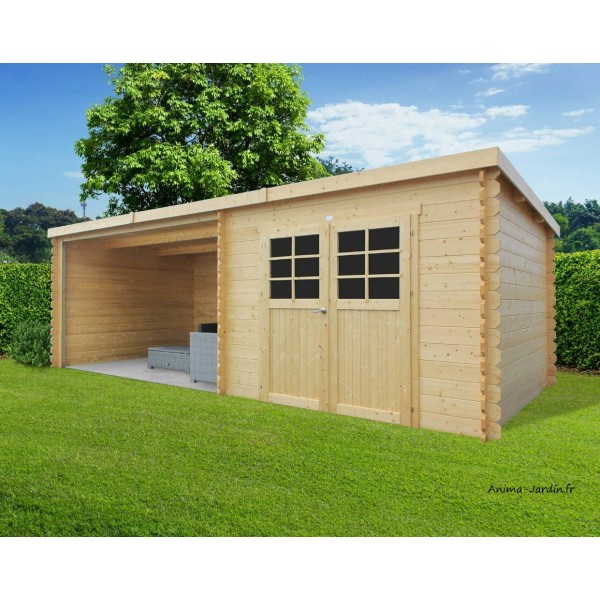 Abri De Jardin En Bois , Rohan, Toit Plat, Emboitable, 2 concernant Abri De Jardin Métal Pas Cher