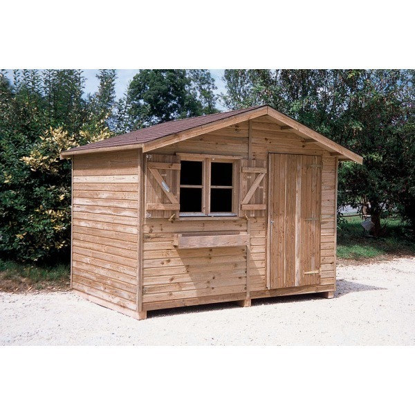 Abri De Jardin En Pin 15 Mm D'Épaisseur Uno (Sans Plancher) encequiconcerne Abri De Jardin En Longueur