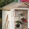 Abri De Jardin En Pvc 1,97M² Avec Plancher Evo Tuscany 120 à Abri De Jardin Avec Plancher