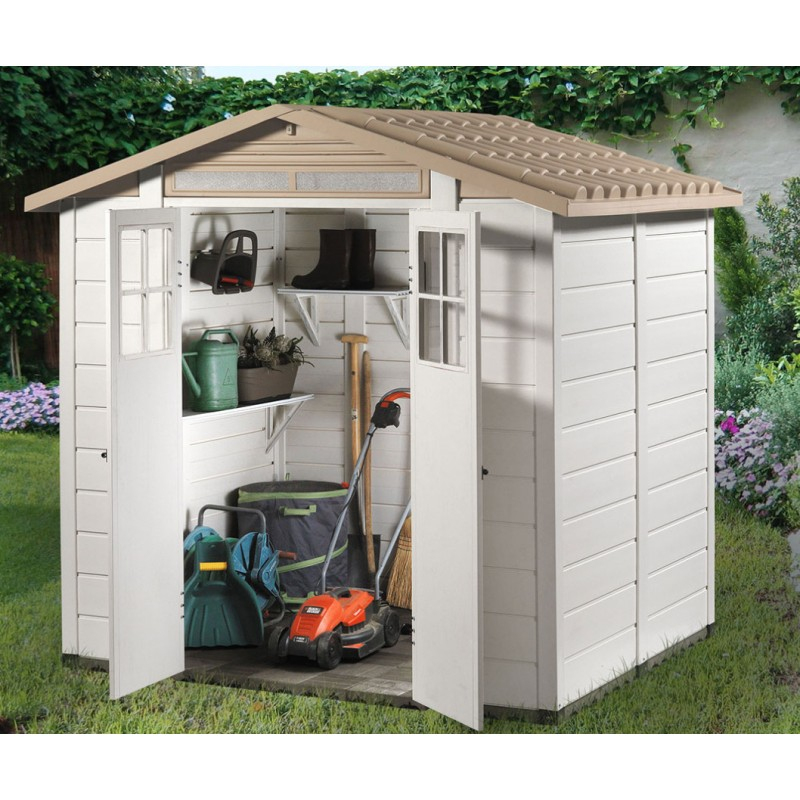 Abri De Jardin En Pvc 3,98M² Avec Plancher Evo Tuscany 200 à Abri De Jardin Avec Plancher