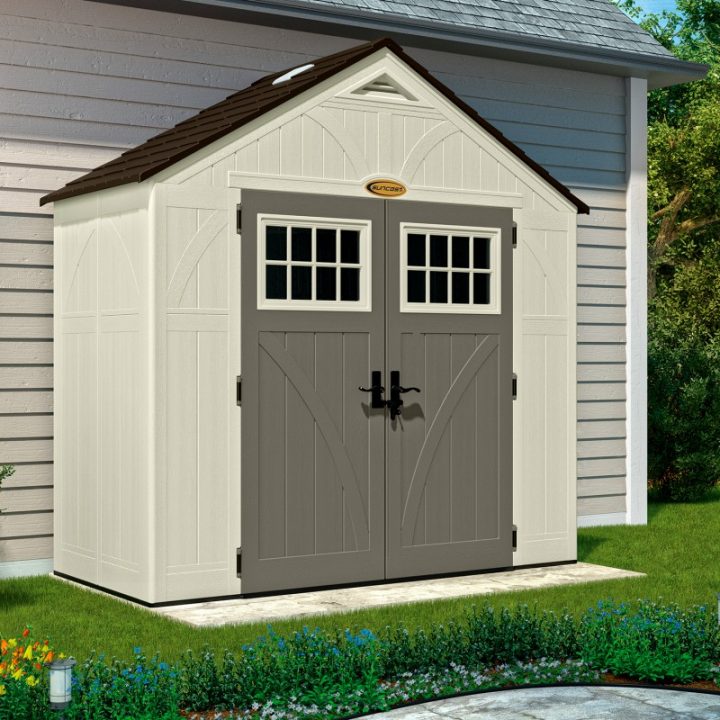 Abri De Jardin En Résine 35Mm 3,45M² Woodgrain + Plancher concernant Abris Jardin Resine Abri De Jardin En Résine 35Mm 3,45M² Woodgrain + Plancher concernant Abris Jardin Resine