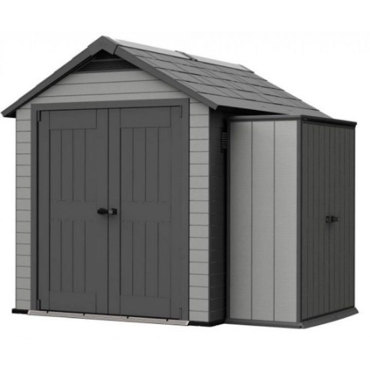 Abri De Jardin En Résine – 5 M² – Brossium 757 Gris Keter dedans Abris De Jardin En Résine