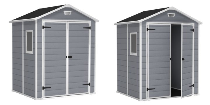 Abri De Jardin En Résine Premium 65 Gris -2.80 M² pour Abri De Jardin En Résine Keter