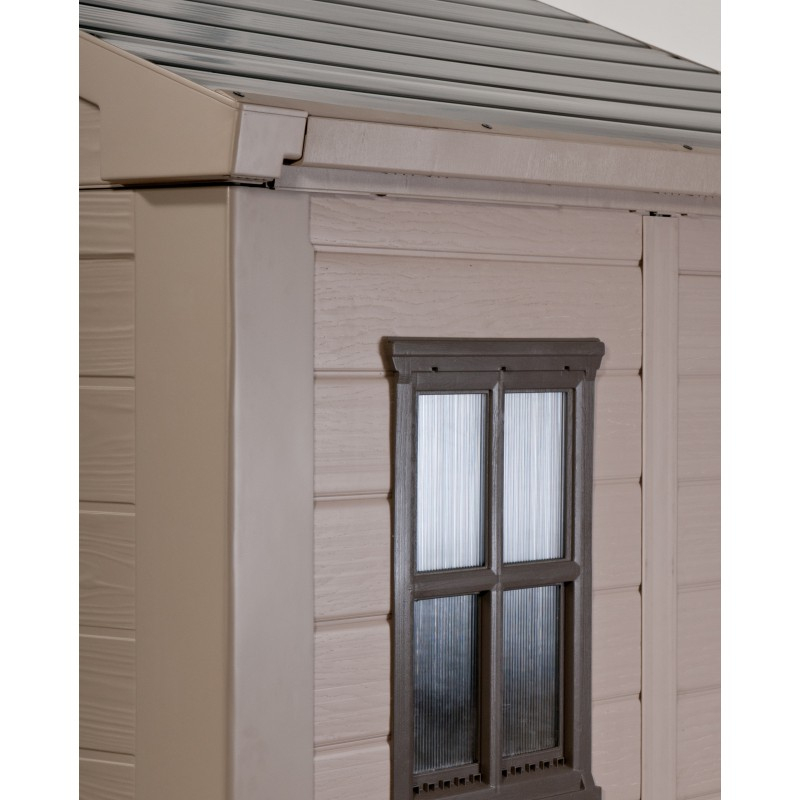 Abri De Jardin En Résine Sydney 8,08M² + Plancher Inclus Keter destiné Abri De Jardin En Résine Sydney 8,08M² + Plancher Keter