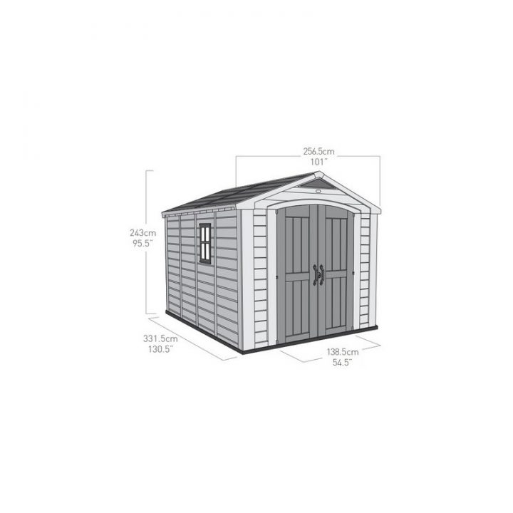Abri De Jardin En Résine Sydney 8,08M² + Plancher Keter tout Abri De Jardin En Résine Sydney 8,08M² + Plancher Keter
