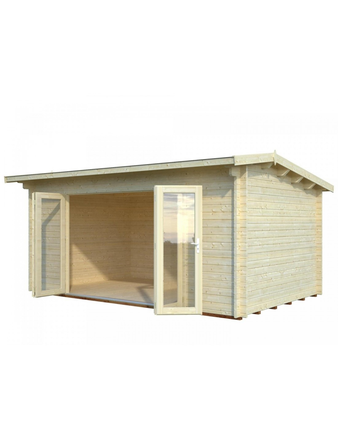 Abri De Jardin Ines 14.4 M² Avec Plancher - Serres-Et-Abris destiné Abri De Jardin Avec Plancher