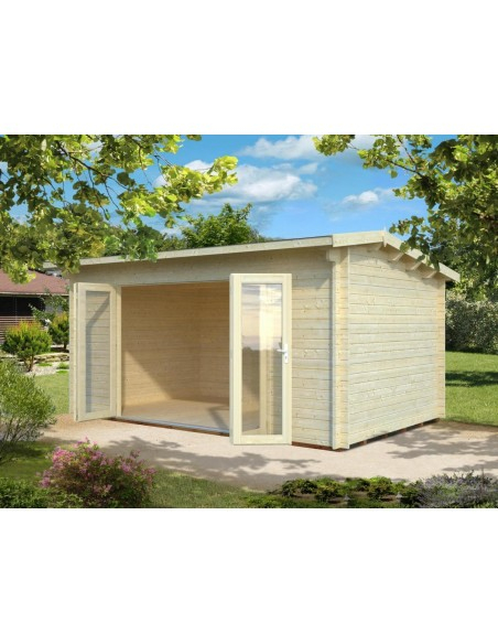 Abri De Jardin Ines 14.4 M² Avec Plancher - Serres-Et-Abris intérieur Abri De Jardin Avec Plancher
