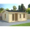 Abri De Jardin Iris 19.9 M² Avec Plancher - Serres-Et-Abris encequiconcerne Abri De Jardin Avec Plancher