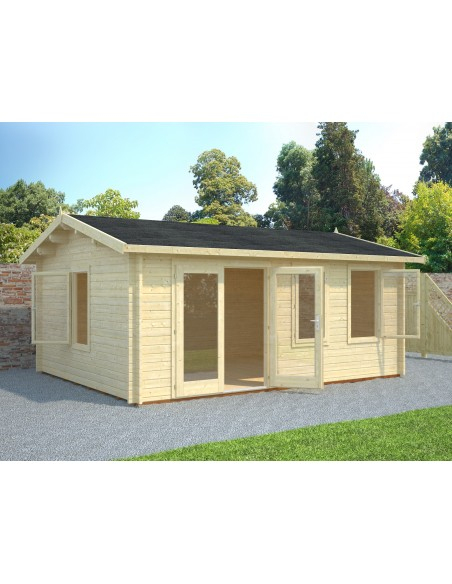Abri De Jardin Iris 19.9 M² Avec Plancher - Serres-Et-Abris encequiconcerne Abri De Jardin Avec Plancher