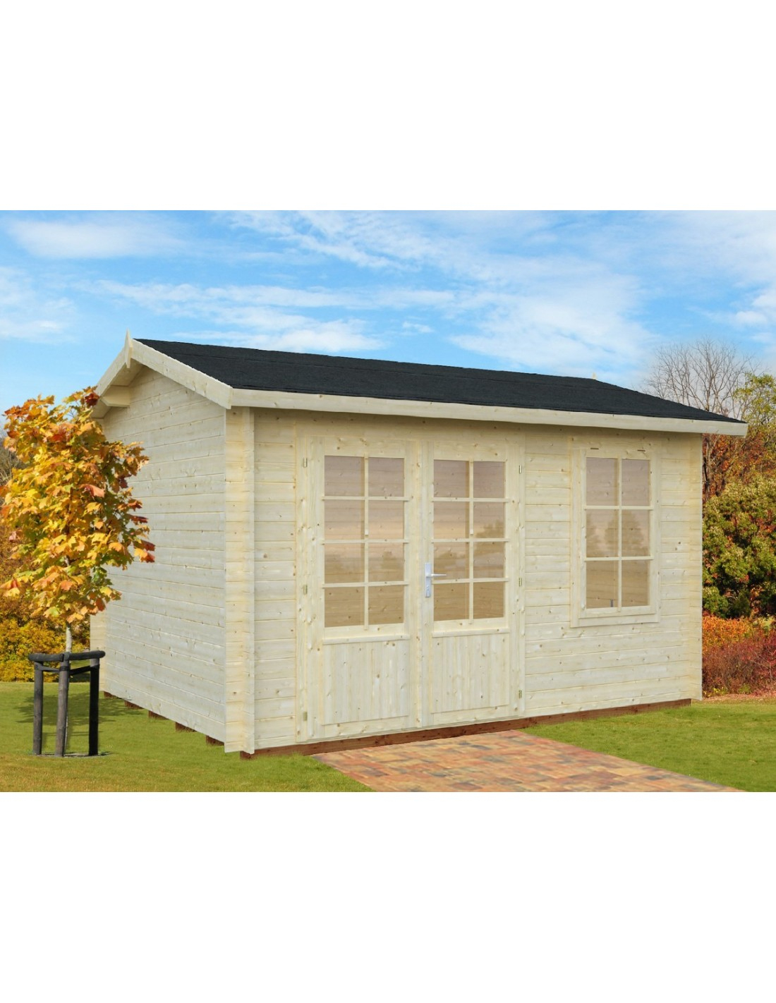 Abri De Jardin Iris 9.7 M² Avec Plancher - Serres-Et-Abris dedans Abri De Jardin Avec Plancher
