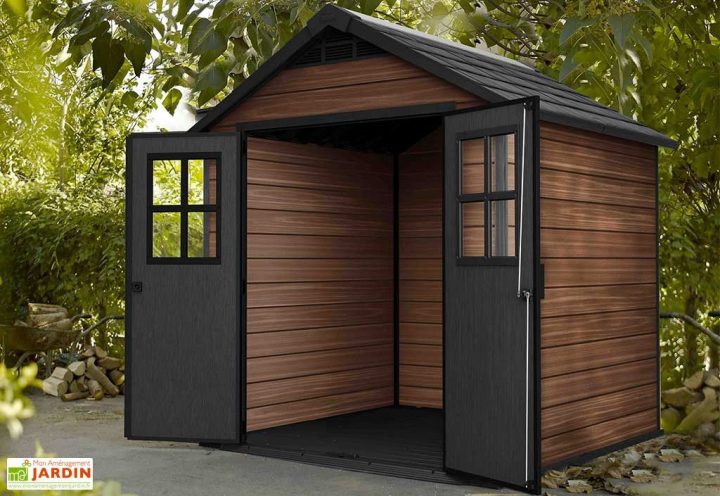 Abri De Jardin Keter En Résine Aspect Bois 5 M² Woodium à Abri De Jardin Bois 5M2 Castorama
