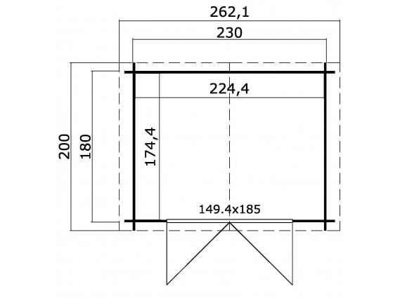 Abri De Jardin Los Angeles 4M2 – 28Mm concernant Abri Jardin 4M2