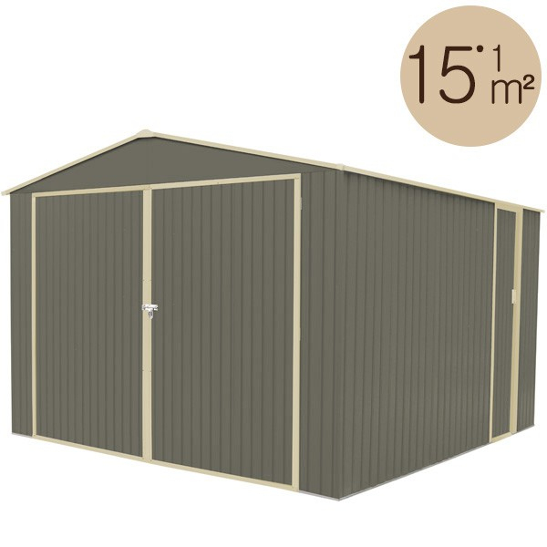 Abri De Jardin Métal 15,17 M2. + Kit D'Ancrage Inclus concernant Trigano Abri De Jardin Abri De Jardin Métal 15,17 M2. + Kit D'Ancrage Inclus concernant Trigano Abri De Jardin