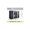 Abri De Jardin Métal 2.4 M² Au Choix - Vert Sapin intérieur Abri De Jardin Métallique