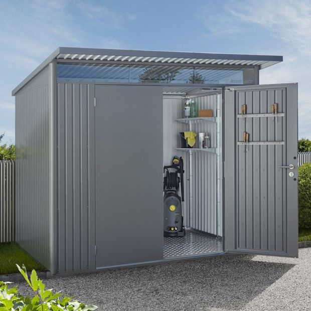 Abri De Jardin Métal Double Porte 7,8 M² Ep. 0,53 Mm intérieur Abri Jardin Metal 3M2