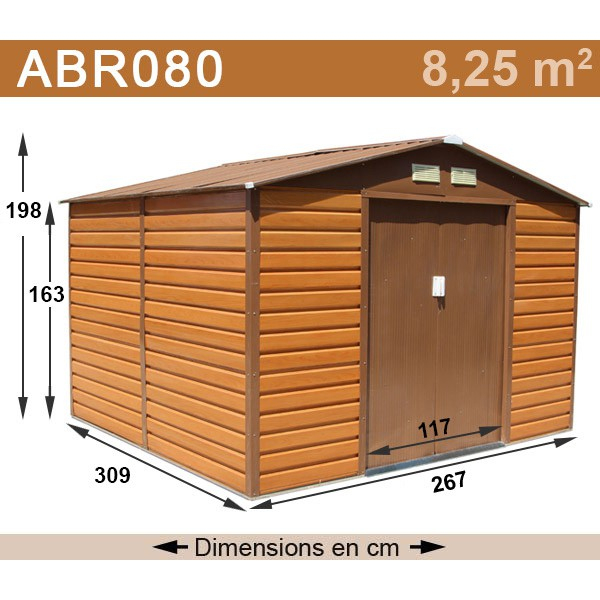 Abri De Jardin Metal Marron Pas Cher encequiconcerne Abris De Jardin Metal Pas Cher