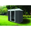 Abri De Jardin Metal Toit Plat L.121 X P.194 X H.181 Cm serapportantà Abris De Jardin Toit Plat