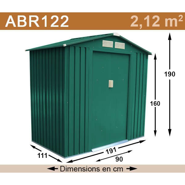 Abri De Jardin Métal Vert 2 M2 + Kit D'Ancrage , Abris De intérieur Trigano Abri De Jardin Abri De Jardin Métal Vert 2 M2 + Kit D'Ancrage , Abris De intérieur Trigano Abri De Jardin