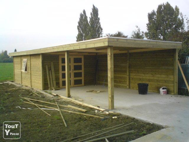 Abri De Jardin Moderne + Terrasse Couverte Rumes La intérieur Abri De Jardin Belgique