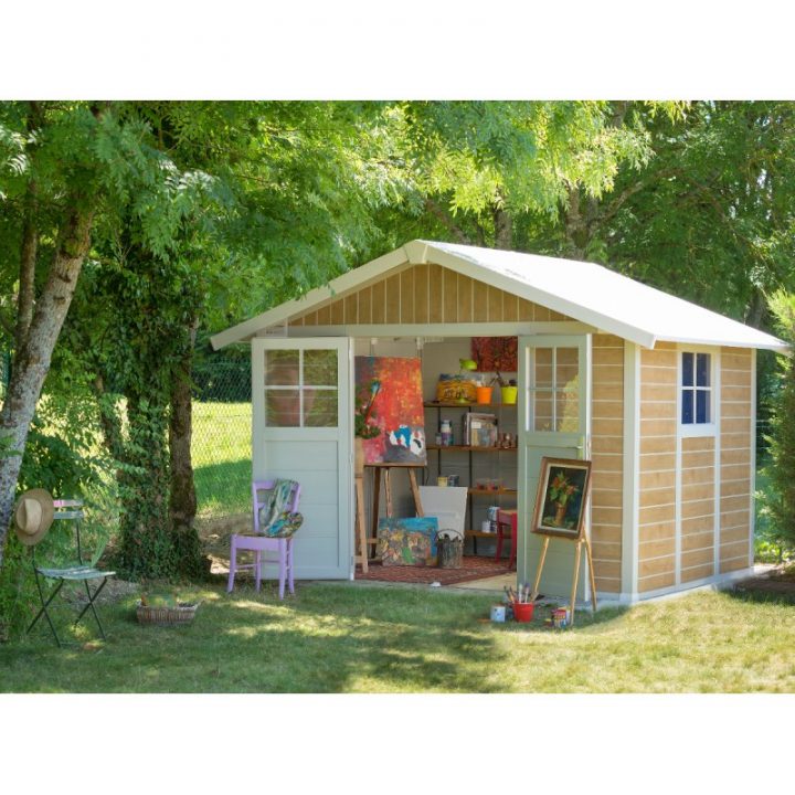 Abri De Jardin Pvc 7,5M² Deco Sherwood Grosfillex + Kit dedans Abris De Jardin Grosfillex