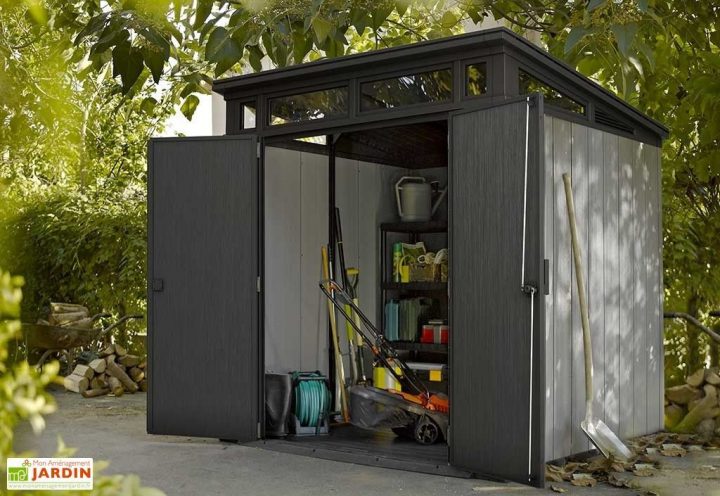 Abri De Jardin Pvc Brossium Monopente 77 (216 X 216) – Keter dedans Abri De Jardin Monopente Abri De Jardin Pvc Brossium Monopente 77 (216 X 216) – Keter dedans Abri De Jardin Monopente