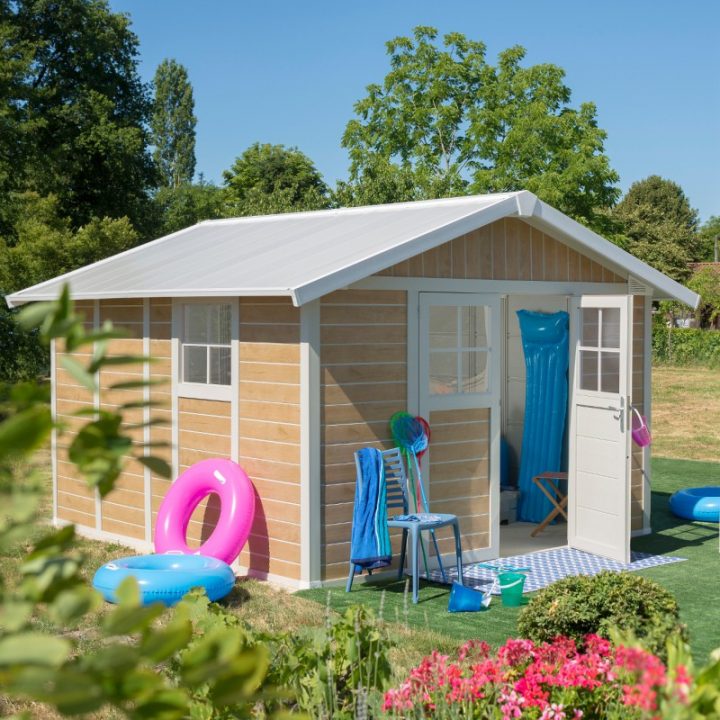 Abri De Jardin Pvc Deco 11,2M² Sherwood Grosfillex + Kit pour Abris De Jardin Grosfillex