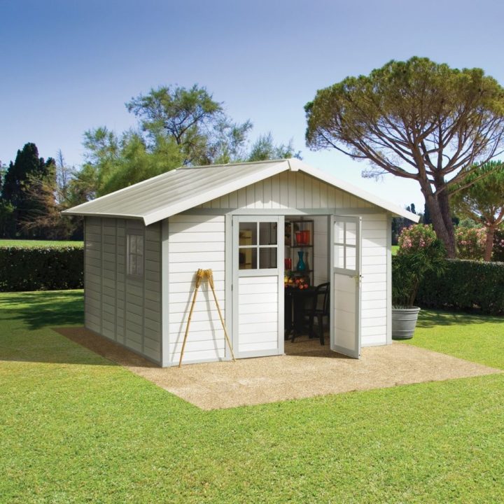 Abri De Jardin Résine Grosfillex 11,2 M² Ep. 26 Mm Deco dedans Abris De Jardin En Résine