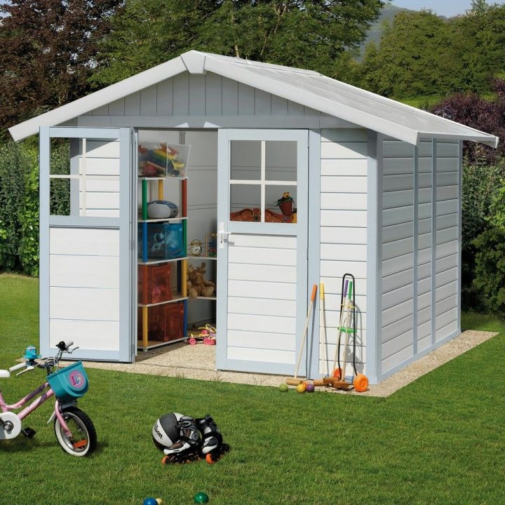 Abri De Jardin Résine Grosfillex 4,90 M² Ep.26 Mm Deco dedans Abris De Jardin En Résine