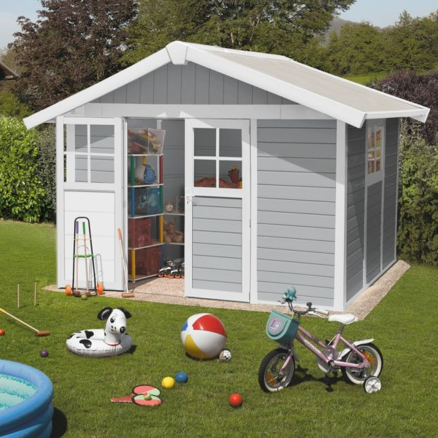 Abri De Jardin Résine Grosfillex 7,53 M² Ep. 26 Mm Deco tout Abris De Jardin Grosfillex