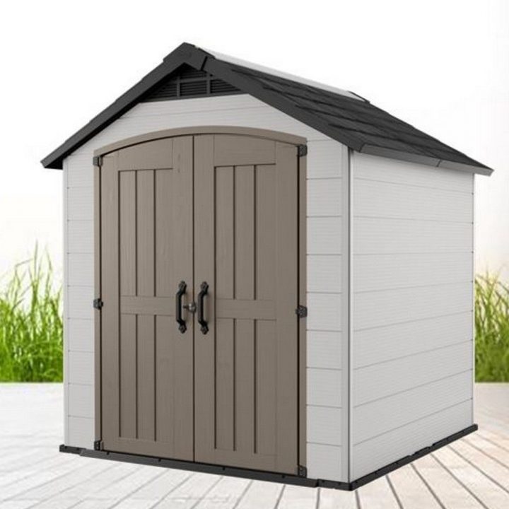 Abri De Jardin Résine Montfort 5,1 M² Ep. 20 Mm H39 X L132 encequiconcerne Abris De Jardin Resine