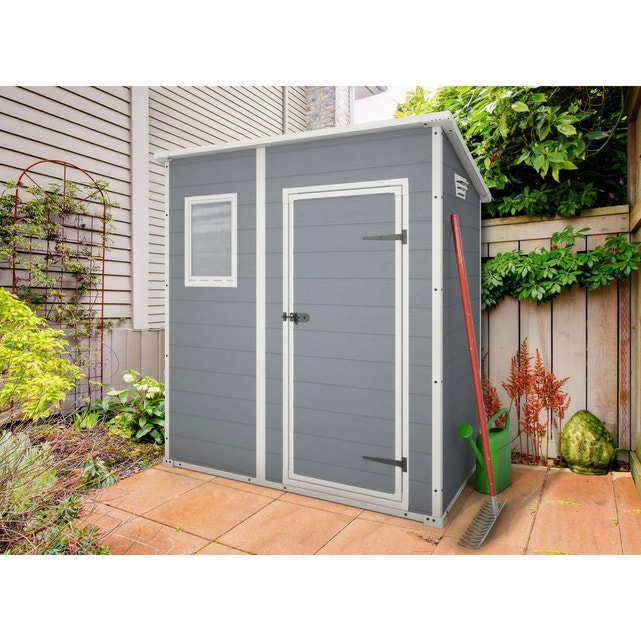 Abri De Jardin Résine Premium 64 Gris – 2 M² Gris Keter tout Abri De Jardin En Résine Keter