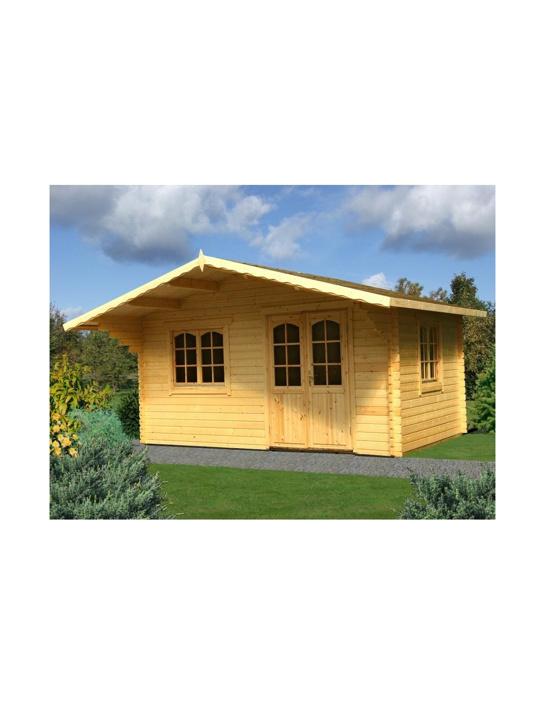 Abri De Jardin Sally 19.9 M² Avec Plancher - Serres-Et-Abris intérieur Abri De Jardin Avec Plancher