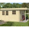 Abri De Jardin Toit Plat Avec Appentis Chartres 34Mm - 10.36 M² Intérieur pour Abris De Jardin Toit Plat